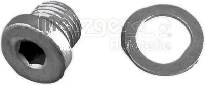 Imagen del producto de Tornillo de tapón de cárter de aceite M10 x 1,0 de 11 mm, de aluminio, marca METZGER, compatible con, entre otros, vehículos Mercedes-Benz Clase E