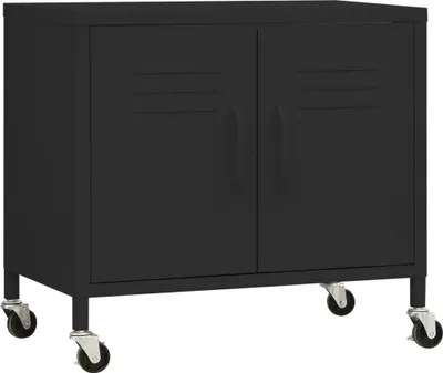 Obrázek produktu pro vidaXL Úložná skříň černá 60x35x56 cm Ocel