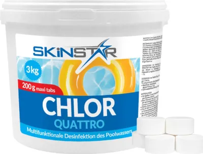 Produktbild von Chlortabletten Multitabs Pool 1-10 kg Langsamlöslich Chlor Pflege für Schwimmbad - Menge: 3 Kg (EUR 10,00/Kg)