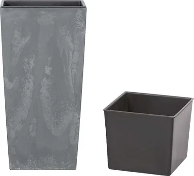 Produktbild von Urbi quadratischer Blumentopf mit Betoneffekt - Beton DURS325E Prosperplast