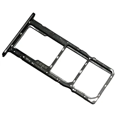 Produktbild von Dual SIM Kartenhalter und Micro-SD Card Fach für Huawei Y5 (2019), Original Ersatzteil, Mitternachtsschwarz