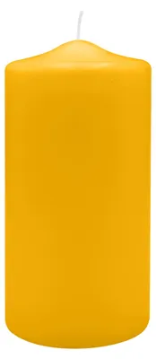 Produktbild von Spitzkopf Stumpen Kerzen Goldgelb 20 x Ø 9 cm, 6 Stück