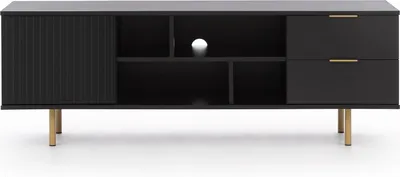 Produktbild von Marmex Möbel TV-Board NUBIA 06 schwarz TV Schrank Lowboard modern für Wohnzimmer