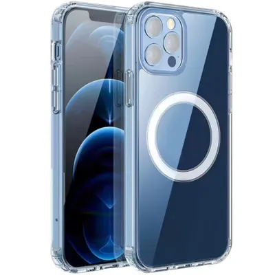 Immagine prodotto di Custodia protettiva per iPhone 14 Plus  Custodia compatibile con MagSafe Custodia in silicone trasparente