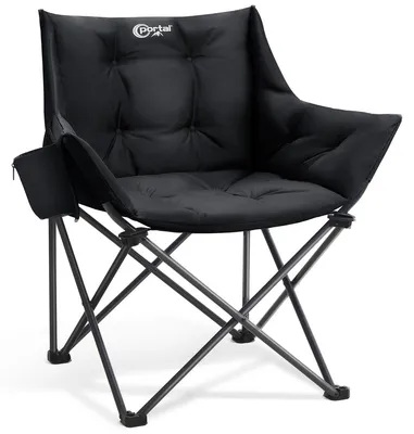 Productafbeelding van Campingstoel opvouwbaar - Tot 150 kg - Lichtgewicht 3,84 kg - Extra breed zitvlak