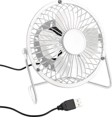 Image de Ventilateur de table USB Ø 10 cm - Blanc