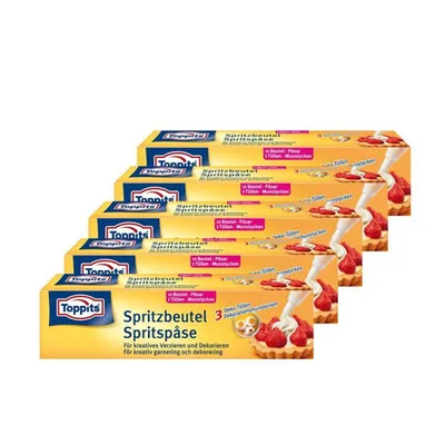 Produktbild von Toppits Spritz-Beutel für kreatives Verzieren undDekorieren (5er Pack)