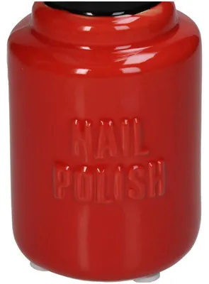 Imagen del producto de Otras marcas. Esmalte de uñas. Jarra. 7x7x18.5 cm. Rojo/