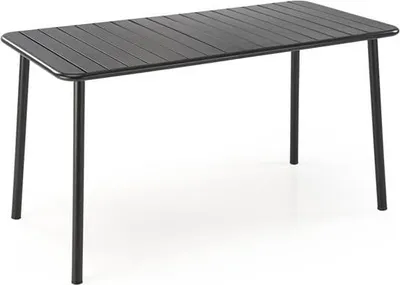 Produktbild von BOSCO rechteckiger Tisch aus Metall mit einem zentralen Bein, 140x70 cm, 76 cm hoch