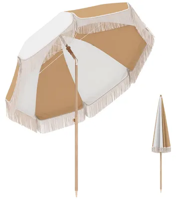 Produktbild von Strandsonnenschirm - Sonnenschirm - Ø175 cm - Höhenverstellbar - Neigbar - Mehrfarbig