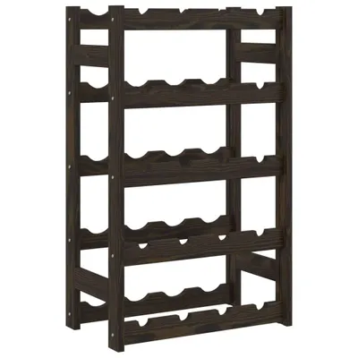 Produktbild von Weinregal für 20 Flaschen Schwarz Massivholz Kiefer