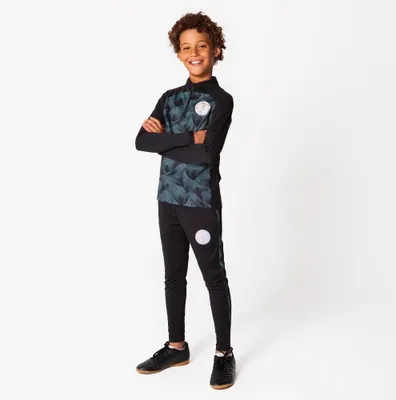 Image de Survêtement de la Ligue des Champions Noir pour Enfants 23/24 - Taille 116 - Tenue de Football - Survêtement pour Enfants