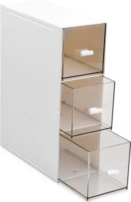 Produktbild von Famanu Aufbewahrungsbox Kunststoff mit 3 Schubladen - Küchenorganizer