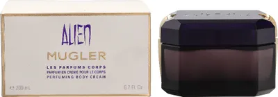 Produktbild von Thierry Mugler Alien, Feuchtigkeitsspendend, Weichmachend, Universalhülle, Weiblich, Topf, AQUA/WATER/EAU. CAPRYLIC/CAPRIC TRIGLYCERIDE. ALCOHOL. COCOGLYCERIDES. PARFUM/FRAGRANCE...., 200 ml
