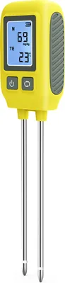 Produktbild von 4-in-1-Bodentester, umfassendes Stickstoff-Phosphor-Kalium-Temperaturmessgeraet mit hoher Genauigkeit, intuitiver Digitalanzeige, Edelstahlsonde fuer vielseitige Anwendungen