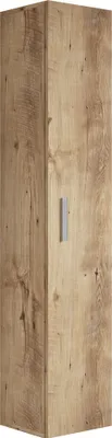 Produktbild von Badplaats Badezimmerschrank Pluto 30 x 30 x 150 cm Kastanien Eiche - Hoch Badschrank mit 1 Tür