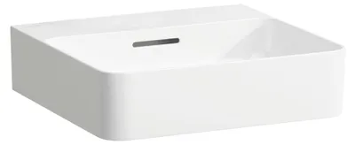 Produktbild von Handwaschbecken VAL 450x420mm m ÜL ohne Hahnloch weiß LCC