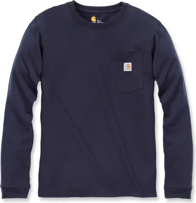 Produktbild von Carhartt Workwear Pocket Damen Long Sleeve Shirt Farbe: Marineblau, Grösse: L