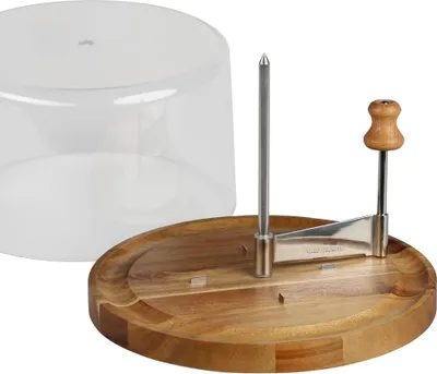 Produktbild von Kesper | Käsehobel mit Haube |em Akazienholz | 21,7 cm Ø | ideal für "Tete de moine" Käse