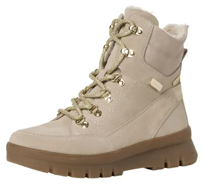 Image de Tamaris - Bottines d'hiver pour femmes, à lacets et fermeture éclair, doublées