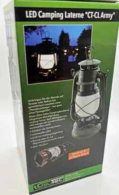 Produktbild von ChiliTec LED Campinglaterne 23cm, Vintage