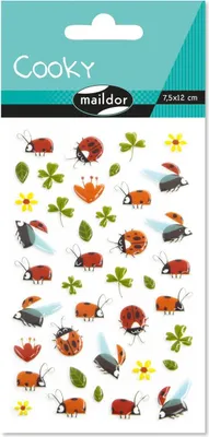 Produktbild von Maildor 10x Sticker Cooky, 1 Bogen 7,5x12cm - Mehrfarbig CY094C