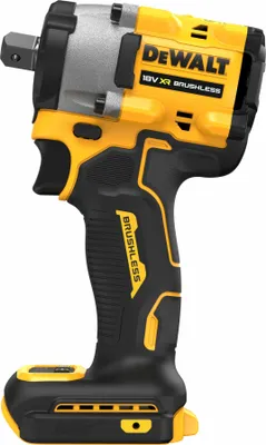 A DeWALT cordless impact wrench is shown against a white background.