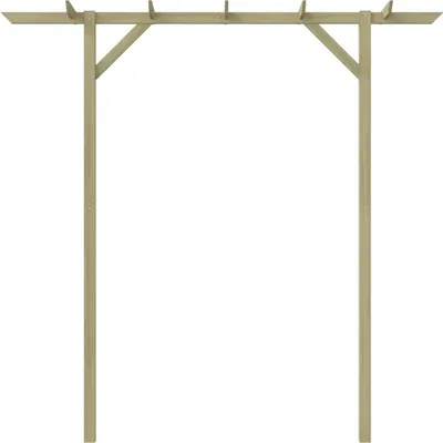 Produktbild von （Robust Möbel） Gartenpergola 205x40x203cm Holz - CL371558 - Rosenbögen