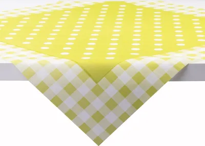 Produktbild von Sovie HOME Tischdecke Anton in Kiwi aus Linclass® Airlaid 80 x 80 cm, 1 Stück - Einweg Mitteldecke Kreise Landhausstil