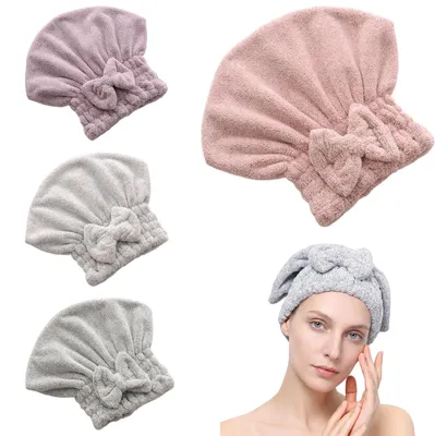 Imagen del producto de Toallas de microfibra, juego de 4 unidades, súper absorbentes, extra suaves, de secado rápido, ideales para cabello largo