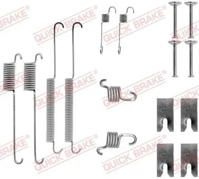 Produktbild von QUICK BRAKE Zubehörsatz Bremsbacken 105-0732 Hinten für FORD MONDEO II Kombi (BNP)