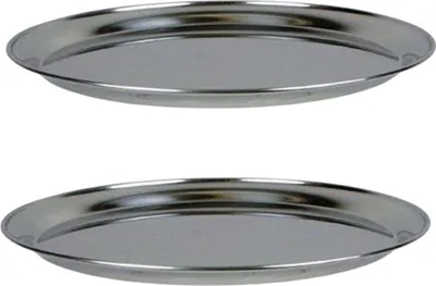 Produktbild von 2 Meeresfrüchteplatten aus Edelstahl Ø 36 cm