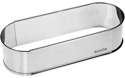 Produktbild von Stollenform Backform Brotform - Oval - Edelstahl - Verstellbar 27 bis 45 cm - Für Weihnachtsstollen und Brot