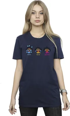 Produktbild von Disney - "Encanto Triste Feliz Enojada" T-Shirt für Damen BI22465 (L) (Marineblau)