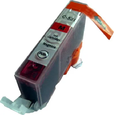 Produktbild von Druckerpatrone kompatibel mit Canon CLI-521 Magenta für Canon Pixma IP3600, IP4600, IP4600 X, IP4700, MP540, MP550, MP560, MP620, MP630, MP640, MP640 R, MP980, MP990, MX860, MX870
