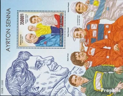 Produktbild von Briefmarken Guinea 2015 Mi Block 2574 (kompl. Ausgabe) postfrisch Ayrton Senna