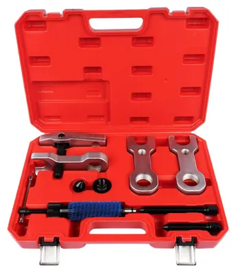 Produktbild von Kugelgelenkabzieher Set - Hydraulischer Kugelgelenk Trenner - 12 t Pressdruck - Für Achs- und Traggelenke - Einsätze 30 34 40 mm