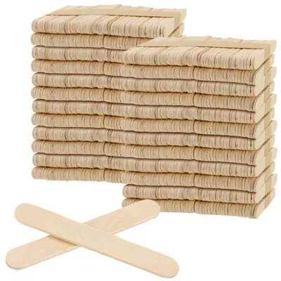 Holz-Lollystäbchen, 65x10x2 mm, 1000 Stück, Bastelsticks
