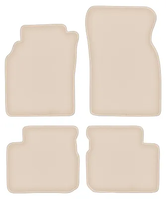 Produktbild von DURBAN Beige Velours-Fußmatten-Set für Nissan Primera P11 Liftback, Limousine, Kombi (1995-2002)
