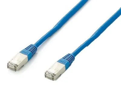 Immagine prodotto di Equip 605830 Equip Patchkabel Cat6A S/FTP 2xRJ45 1.00m blau LSZH Polybeutel