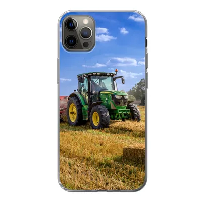 Produktbild von MuchoWow® Handyhülle Schutzhülle Hülle für iPhone 13 Pro Max Traktor - Bauernhof - Heu - Feld - Sonne - Landleben Silikon Softcase Handy Hülle - Mobiltelefon
