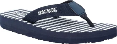 Produktbild von Regatta - Damen Flipflops "Catarina", Mit Streifen RG11836 (38 EU) (Marineblau/Weiß)
