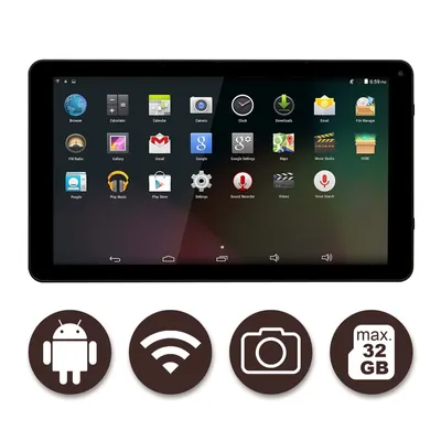 Image de DENVER Denver TIQ-10394 32 GB 25.6 cm (10.1") 1 GB Wi-Fi 4 (802.11n) Android 8.1 Go edition Black