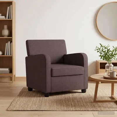 Produktbild von Möbel Sessel Dunkelbraun Stoff - Fernseh- & Relaxsessel &1193