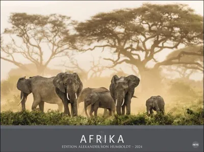 Image de Calendrier africain 2024 - Calendrier mural avec des photographies de paysages, format 78 x 58 cm