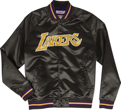 Produktbild von M&N Lightweight Satin Jacke Los Angeles Lakers schwarz - L