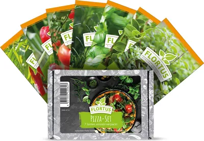 Produktbild von Pizza-Set (7 Sorten) | Gemüsesamen-Sets von FLORTUS