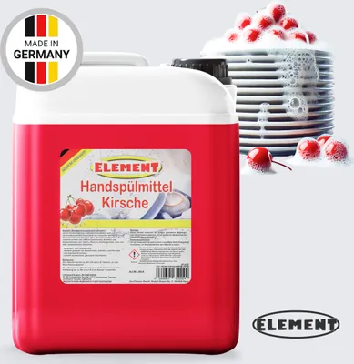 Produktbild von Element Geschirrspülmittel | 10 Liter Kanister | Spülmittel | Handspülmittel | Kirsche | mit hoher Fettlösekraft | Geschirrreiniger