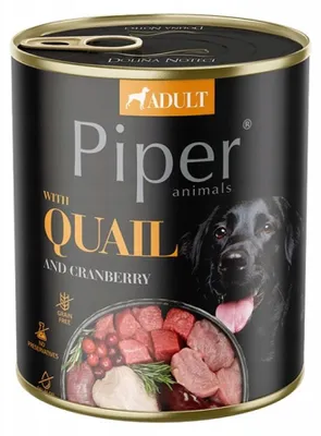 Produktbild von DOLINA NOTECI Piper Wachtel Nassfutter 24 x 800g