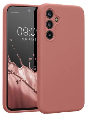 Produktbild von kwmobile Hülle kompatibel mit Samsung Galaxy A54 5G - Hülle Silikon gummiert - Handyhülle - Handy Case in Winter Rose